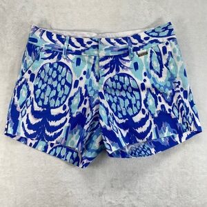 Lilly Pulitzer Callan Shorts Pineapple Print Cotton Blend Size‎ 6 - flaw